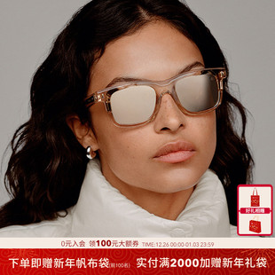 MONCLER 盟可睐太阳镜男女墨镜方形眼镜0ME6004F