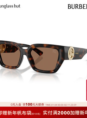 BURBERRY/博柏利【2025秋冬新品】太阳镜女墨镜方形眼镜0BE4472U
