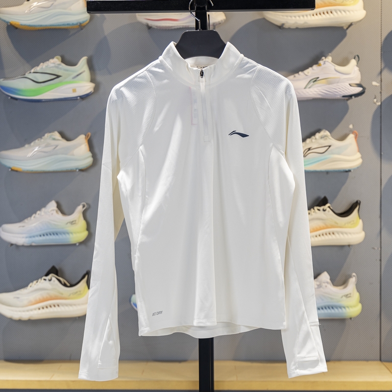 李宁长袖女子速干凉爽长袖T恤