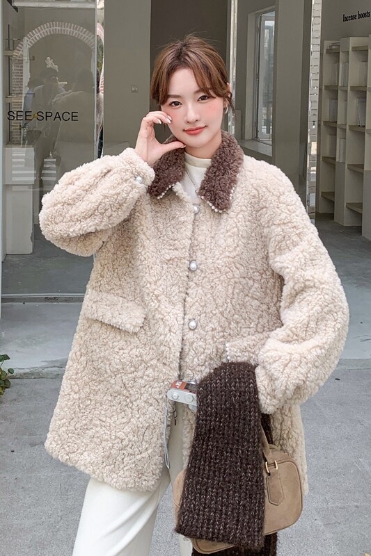 【现货】数据好皮毛一体外套P205-K308,女装棉衣/棉服,浙宝128A