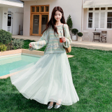 【现货】主推针织衫+半身裙两件套P150-K248，女装套装/套裙，浙宝128A