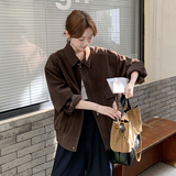 【现货】麂皮绒外套P160-K228，女装短外套，浙宝128A