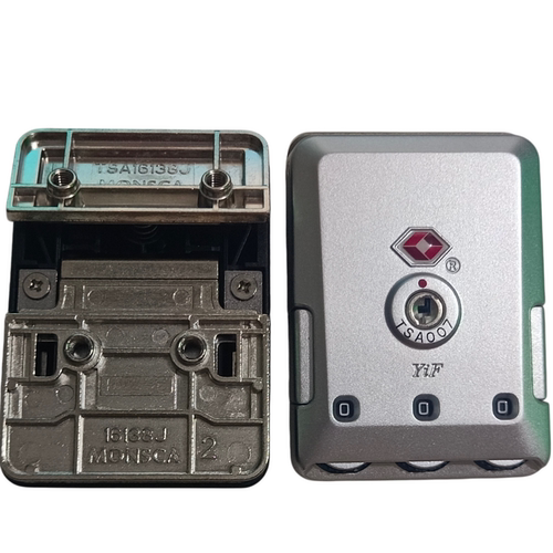 TSA16138J铝框拉杆箱海关密码锁维修替换原位安装 TSA007无损通关