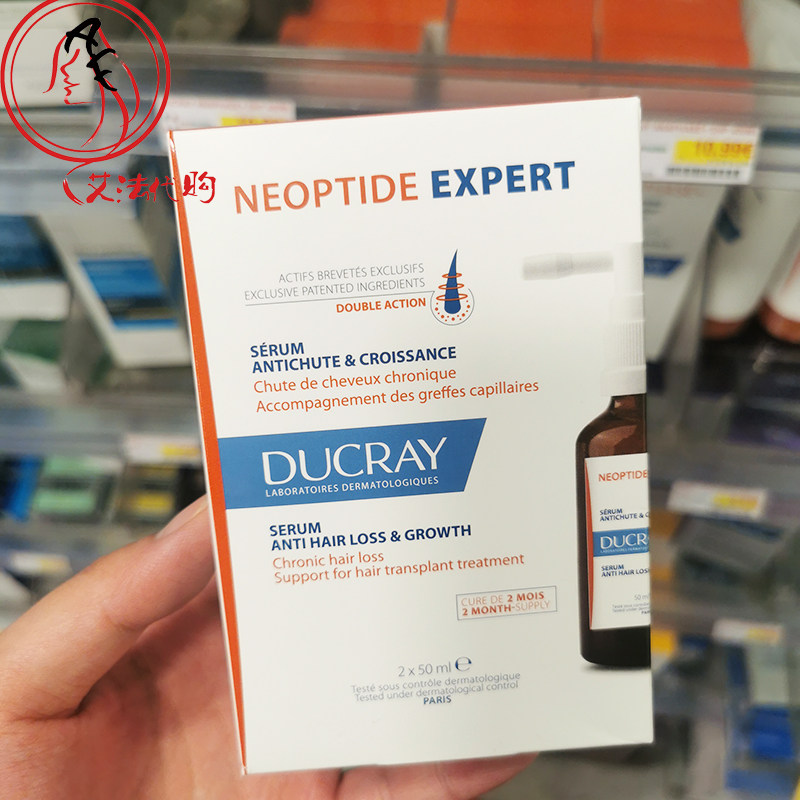 法国Ducray护蕾neoptide 防脱生发喷雾乳液100ml 固发粗发防脱