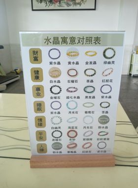 五行与水晶功效水晶的功效双面展示