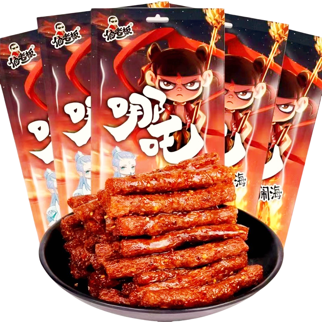 哪吒魔童闹海俏老板解馋辣条