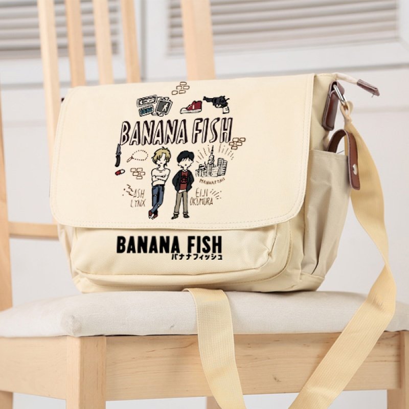 Thriller murder BANANA FISH periphery Japan Quadratic element comic Middle school student The single shoulder bag Inclined shoulder bag men and womenin the Leather/Lady bags/Men's bag, Ms. bags  category - from Buy2taobao.com to provide professional Taobao agent buy service