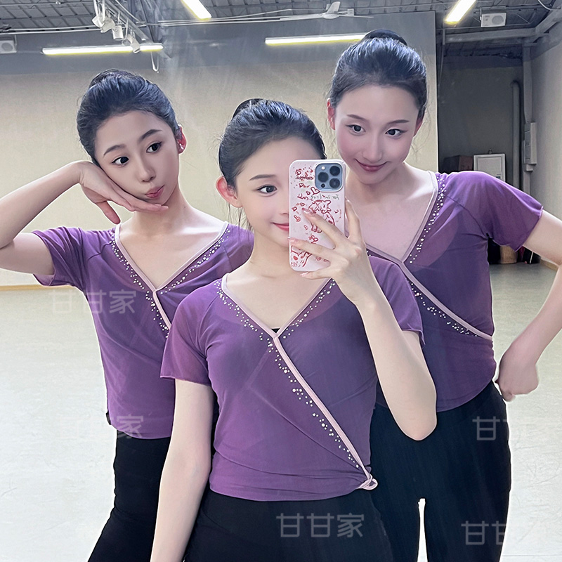 北舞同款古典舞基训身韵练功纱衣