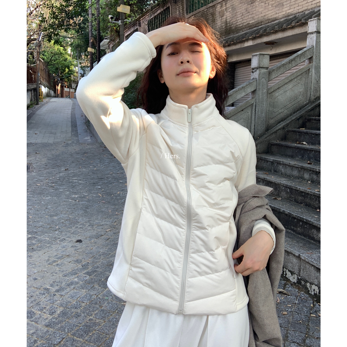 停爆款延续简约日常通勤轻薄保暖羽绒服外套（含90白鸭绒）(新国