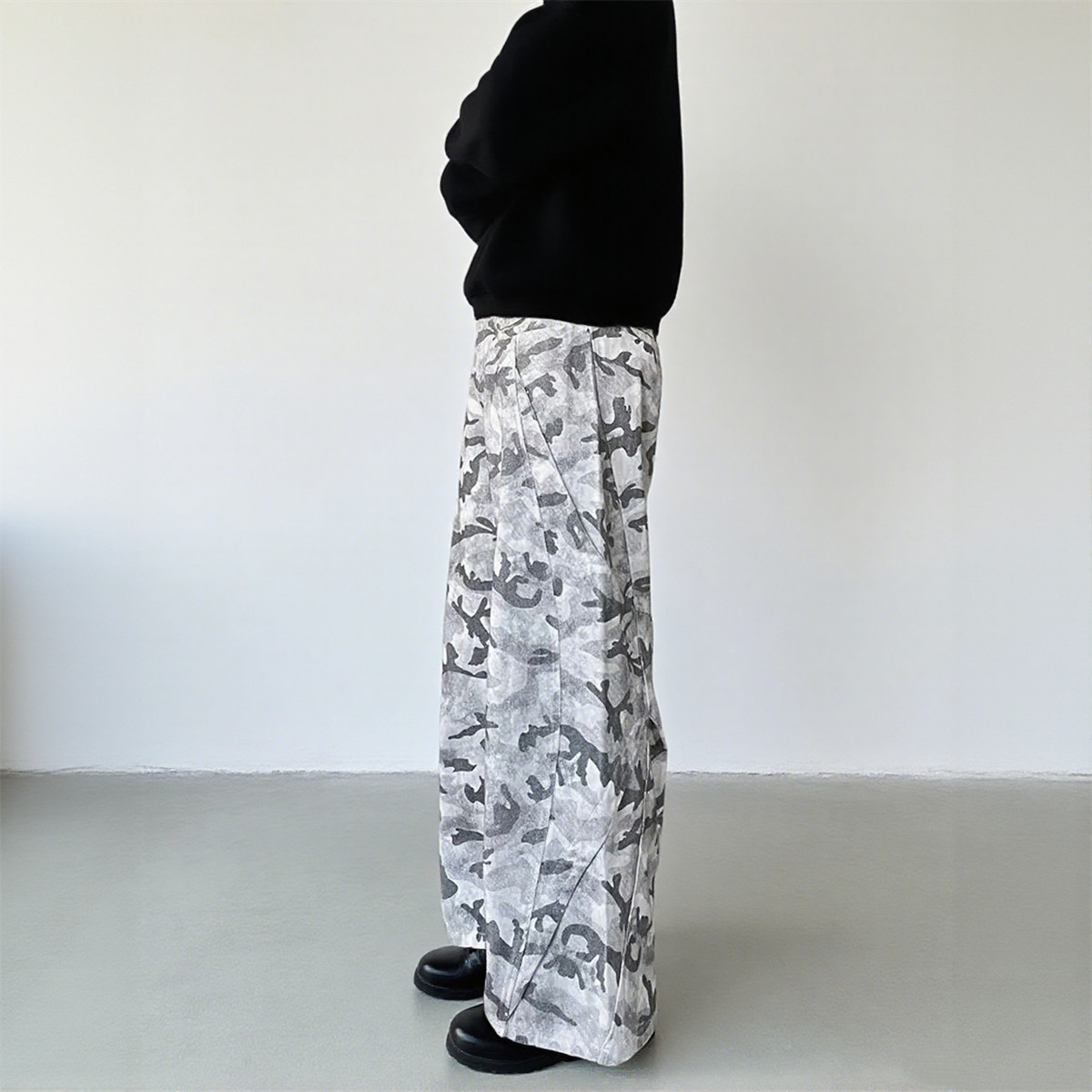 NK2863-P60秋春美式高街迷彩工装裤男潮牌宽松直筒休闲长裤子,男装工装外套,电商A306