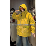 90绒带时尚拼接大口袋休闲连帽羽绒服LMY65111-P220，男装羽绒服，电商A306