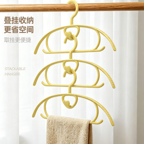 焕龙连挂可叠加防滑无痕衣架