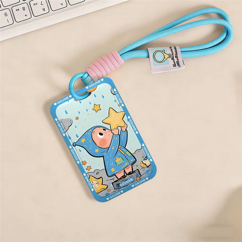 星星雨衣小人校园卡交通fnc感应卡套饭卡套身份证地铁门禁卡套