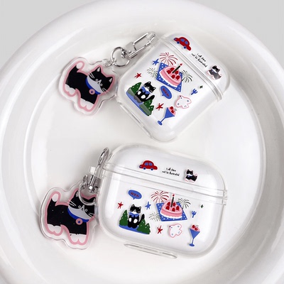 可爱猫苹果耳机保护套华为