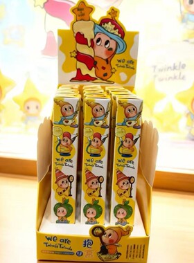 YSWH新款星星人盲盒笔卡通可爱速干中性笔高颜值水笔学生写字笔黑