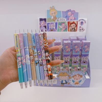 新款3062拉布布盲盒笔中性笔