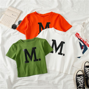 短袖 露脐紧身高腰牛油果绿心机小众ins潮bm风漏肚脐上衣 T恤女短款