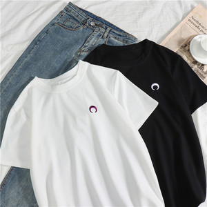 宽松夏季少女短袖T恤