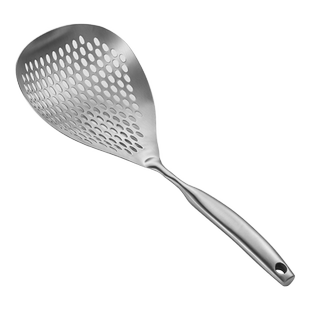 大漏勺304不锈钢漏勺家用厨房长柄捞勺捞面饺子大笊篱过滤网油炸