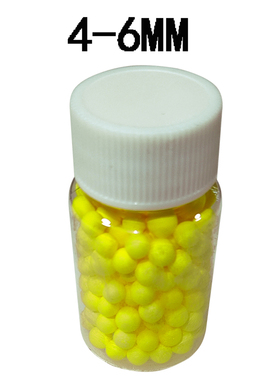 红色泡沫4-6mm海杆抛竿小爆炸钩专用泡沫浮珠浮力球逗钓鲫鱼鲤鱼
