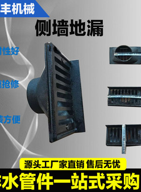 铸铁侧墙地漏长方形墙排地漏