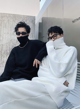 【爱穿帮】秋冬高级感高领毛衣男韩系爆款内搭加厚打底针织衫慵懒