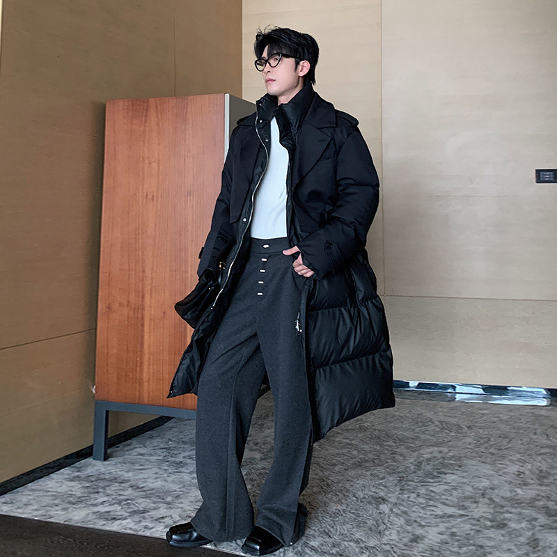 一轩轩hlds【冬日序章】中长款棉服男款冬季男装棉衣高级感外套