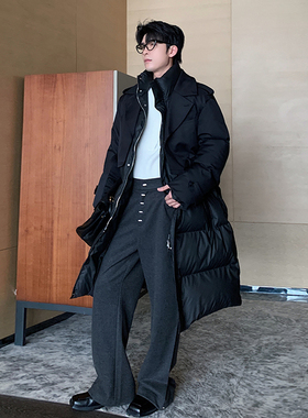 一轩轩hlds【冬日序章】中长款棉服男款冬季男装棉衣高级感外套
