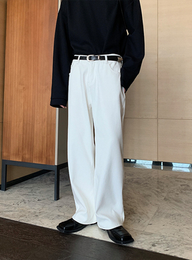 一轩轩hlds【加绒护寒腿】秋冬加绒牛仔裤直筒cleanfit裤子男