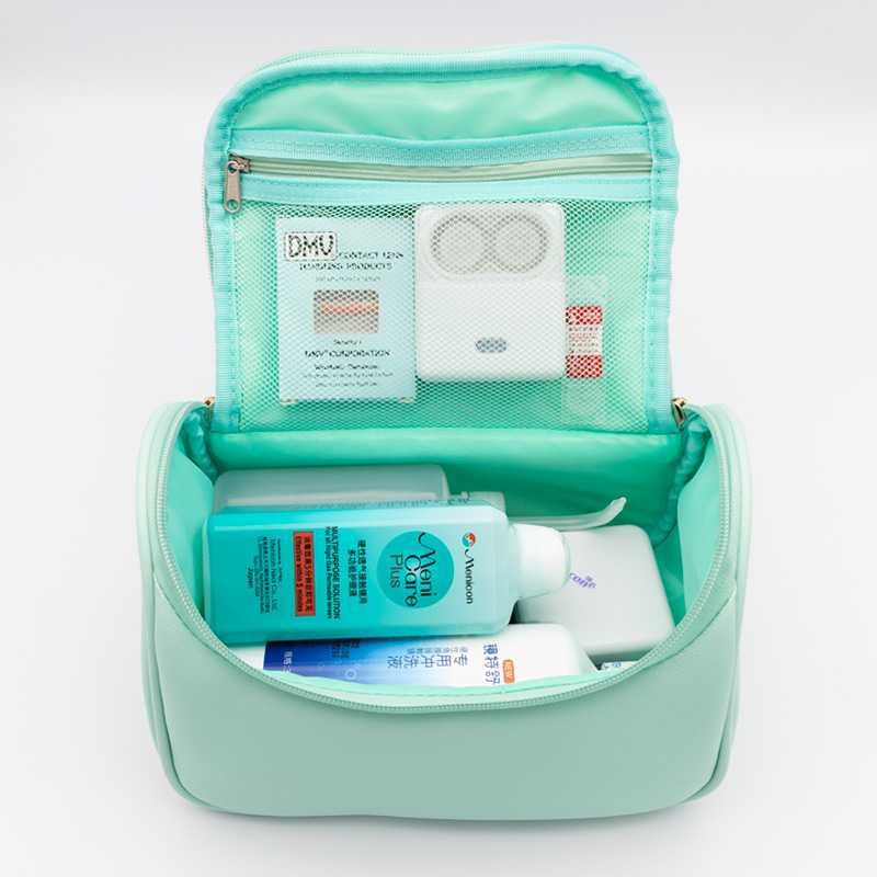 OK镜收纳包硬性隐形眼镜手提便携整理 RGP角膜塑形镜盒护理小皮u.