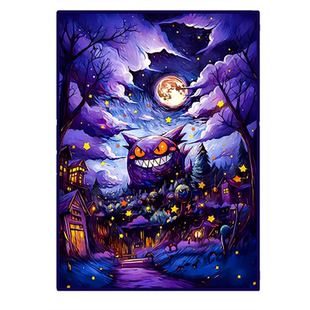 PTCG星空耿鬼卡套66*91DTCG宝可梦WS数码万智牌套内套保护DIY镭射