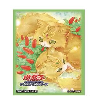 游戏王 官方卡套周边 积分卡套 森之圣兽 红毛苋小猫款 100张