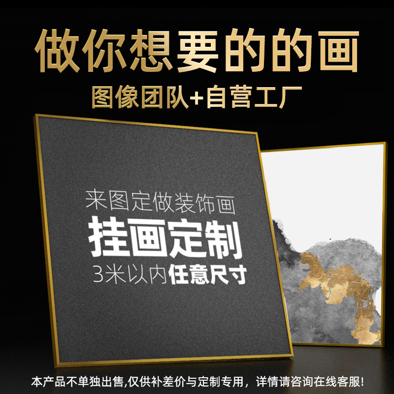 装饰画挂画晶瓷画相框来图定制链接订做海报画芯打印补款专用安装