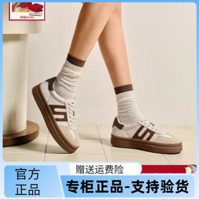 百丽2026春款厚底德训鞋女休闲