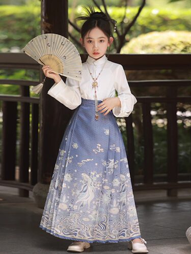 女童马面裙套装2025新款