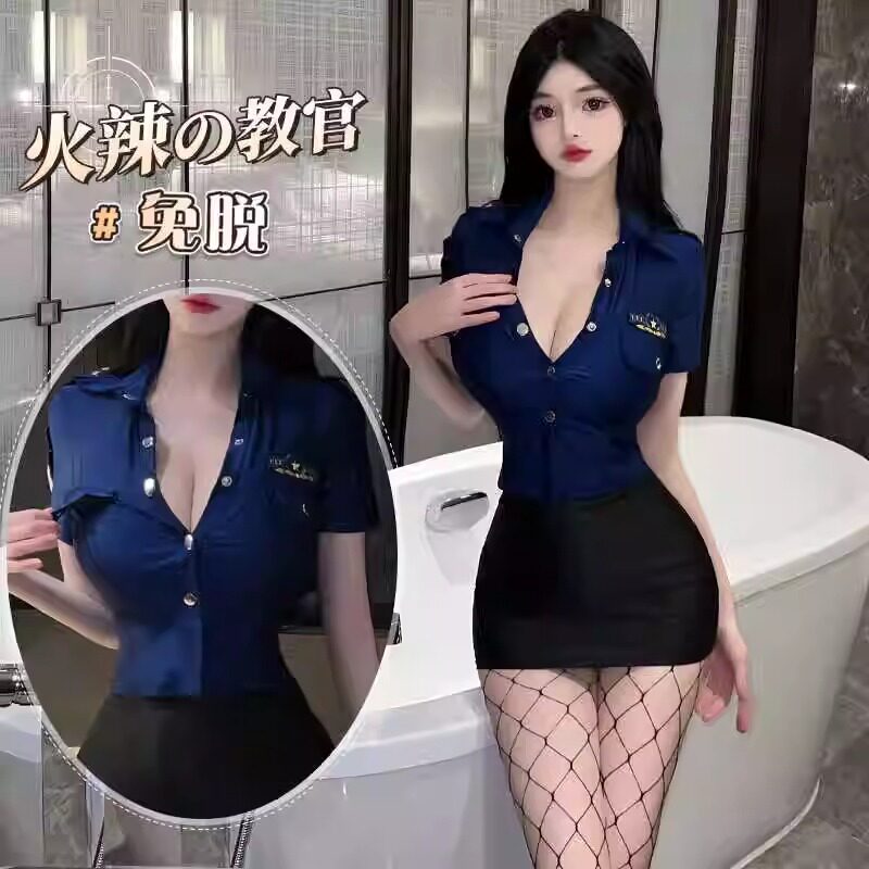 女警cos服性感机长空姐制服套装角色扮演夜店服装女纯欲辣妹套装