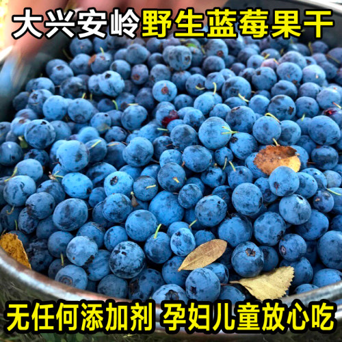 大兴安岭野生蓝莓果干东北特产蓝莓果烘焙原料含花青素零食500g