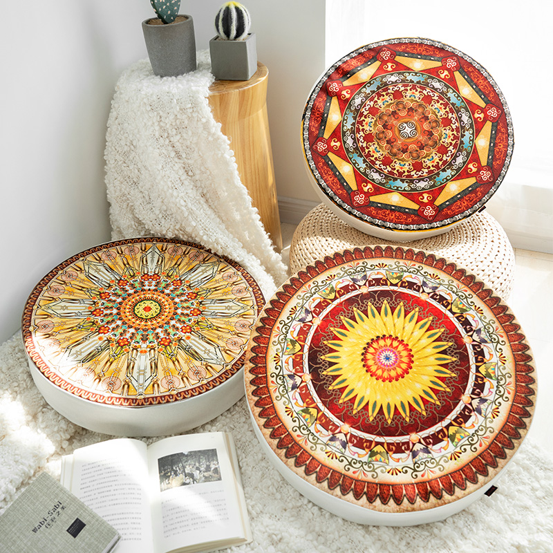 起貝圓形加厚波西米亞風蒲團坐墊