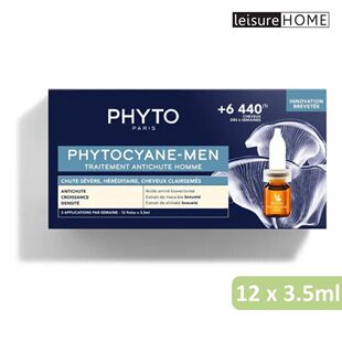 PHYTO男士激活浓发精华慢性或遗传性脱发用促进头发生长回复强韧