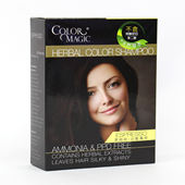 COLOR MAGIC染发小神仙黑咖啡无味不刺激添加天然草本安全健康