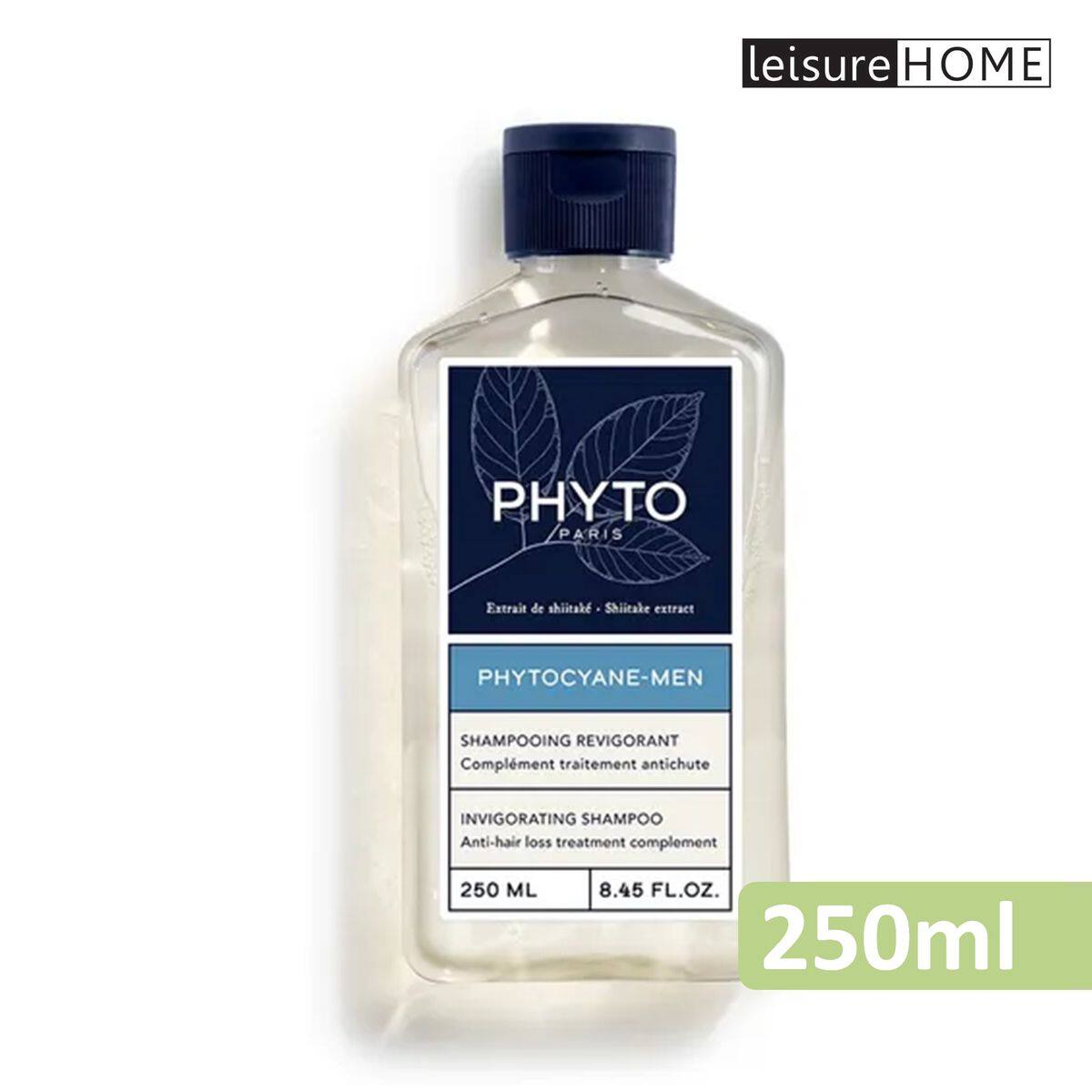 进口法国PHYTO男士活发洗发露250ml根部刺激头发恢复密度活力瓶装