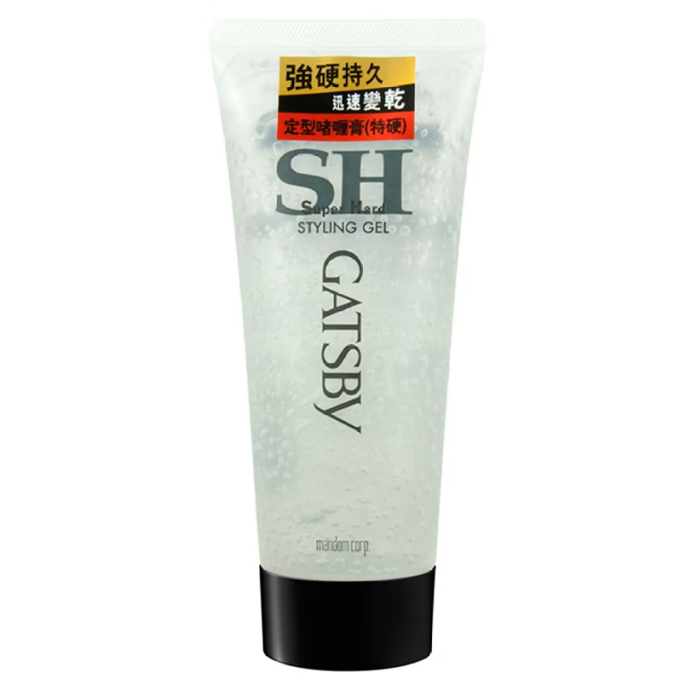 GATSBY定型啫喱膏特硬清新果香减低黏腻感清洗更容易零光泽感造型