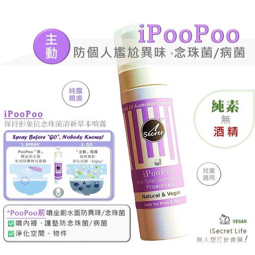 进口iSecret持形象抗念珠菌清新喷雾80毫升喷内裤护垫预防菌滋生