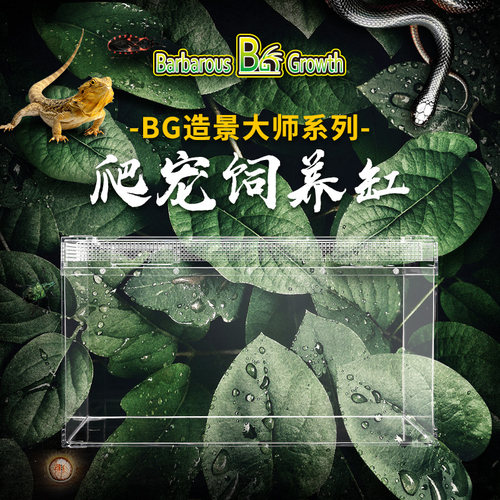爬宠生态角蛙守宫饲养盒雨林缸