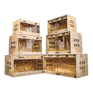 OSB爬宠饲养箱陆龟木箱子爬虫保温蛇刺猬蜥蜴变色龙宠物爬箱造景