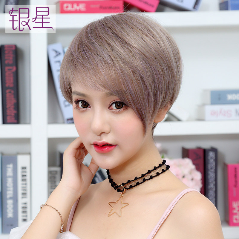 假发女短发短卷发bobo头甜美可爱蓬松仿真自然内扣帅气网红款韩国