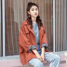 早秋款 宽松ins潮上衣 女装 牛仔外套女春秋季 百搭初秋韩版 2019新款