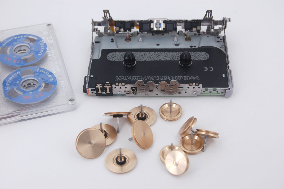 超薄随身听铜飞轮主导轴EX2000 EX610 EX615 GX788 铜飞轮主导轴