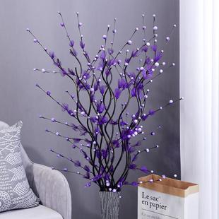 满天星仿真花室内装饰花艺套装落地式插花客厅干花干枝假花束摆设