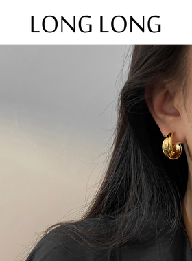 蚊香盘圈圈耳环女高级感法式耳夹无耳洞耳饰气质简约时尚网红耳坠